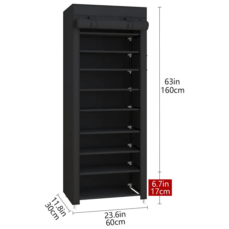 UDEAR 9-Tier Dustproof Shoe Storage Rack