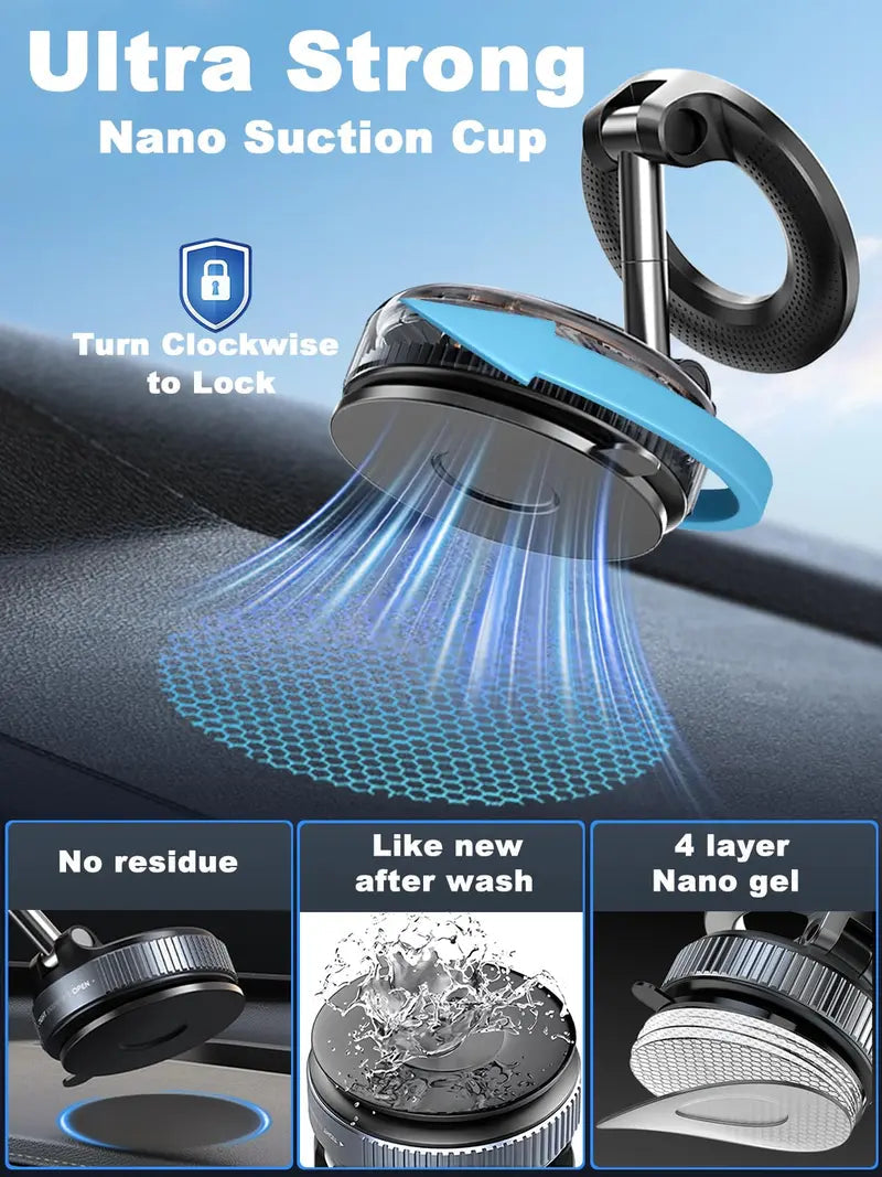 2026 Upgraded Vacuum MagSafe Magnetic Car Phone Holder