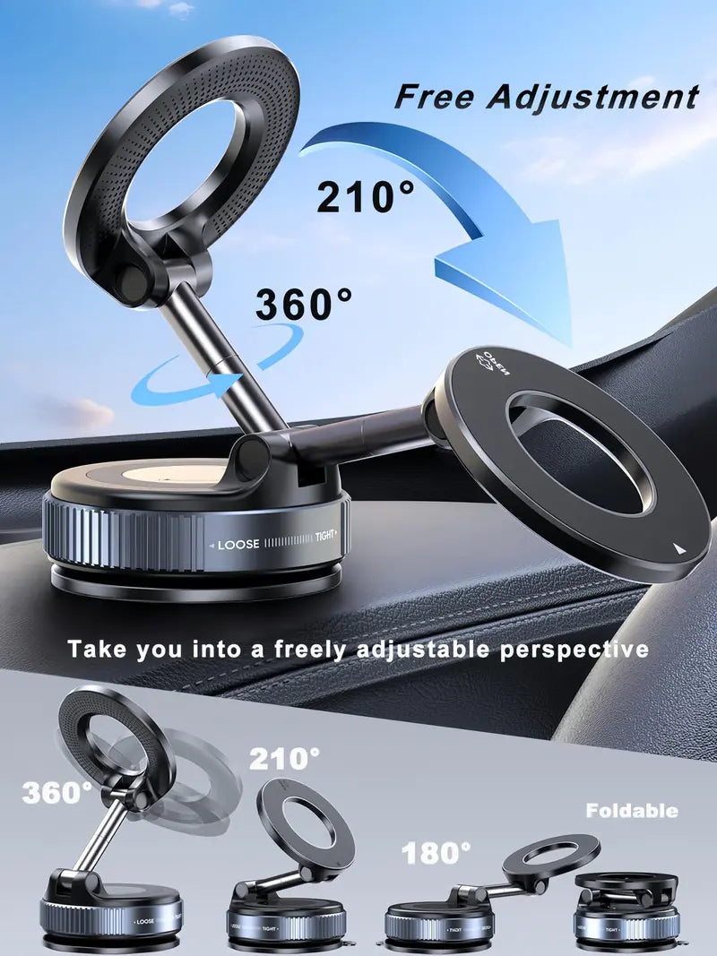 2026 Upgraded Vacuum MagSafe Magnetic Car Phone Holder