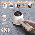 3-Speed LED Digital Fabric Shaver Rechargeable Lint Remover For Clothes