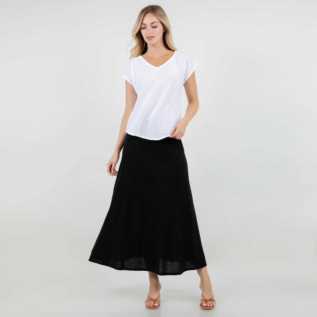 Meagan Short Sleeve Cotton Gauze Top