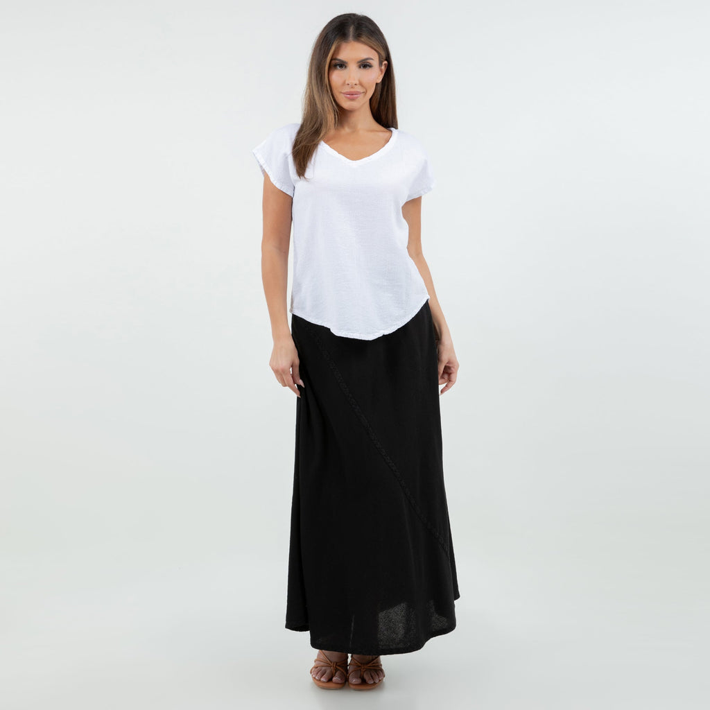 Meagan Short Sleeve Cotton Gauze Top
