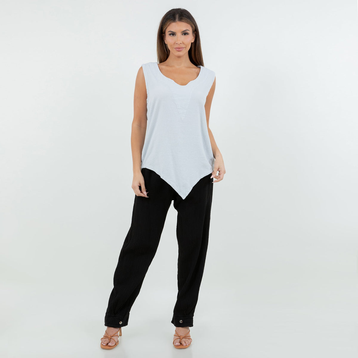 Nancy Top - Favorite Tank Top 100% Cotton Gauze