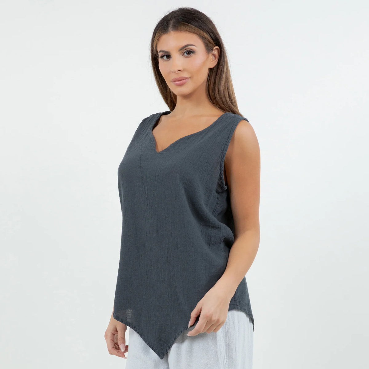 Nancy Top - Favorite Tank Top 100% Cotton Gauze
