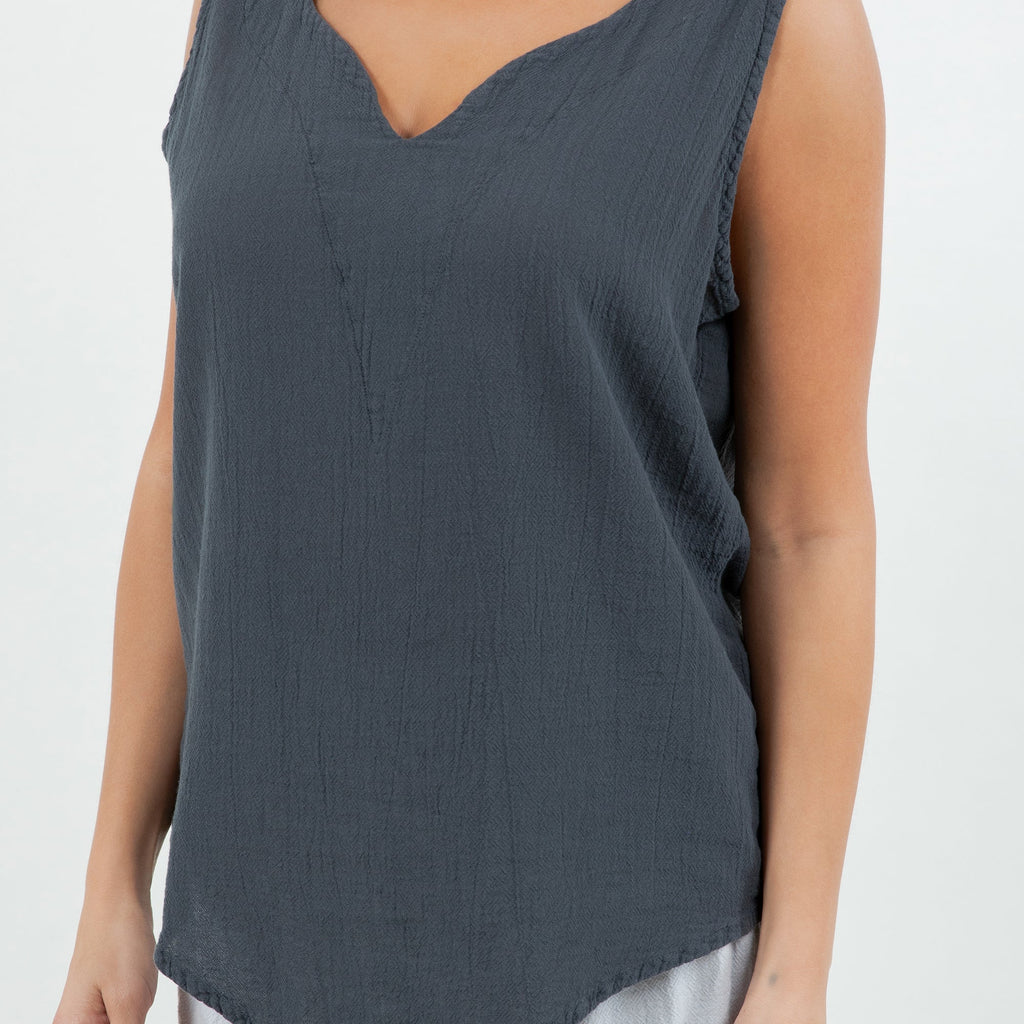 Nancy Top - Favorite Tank Top 100% Cotton Gauze