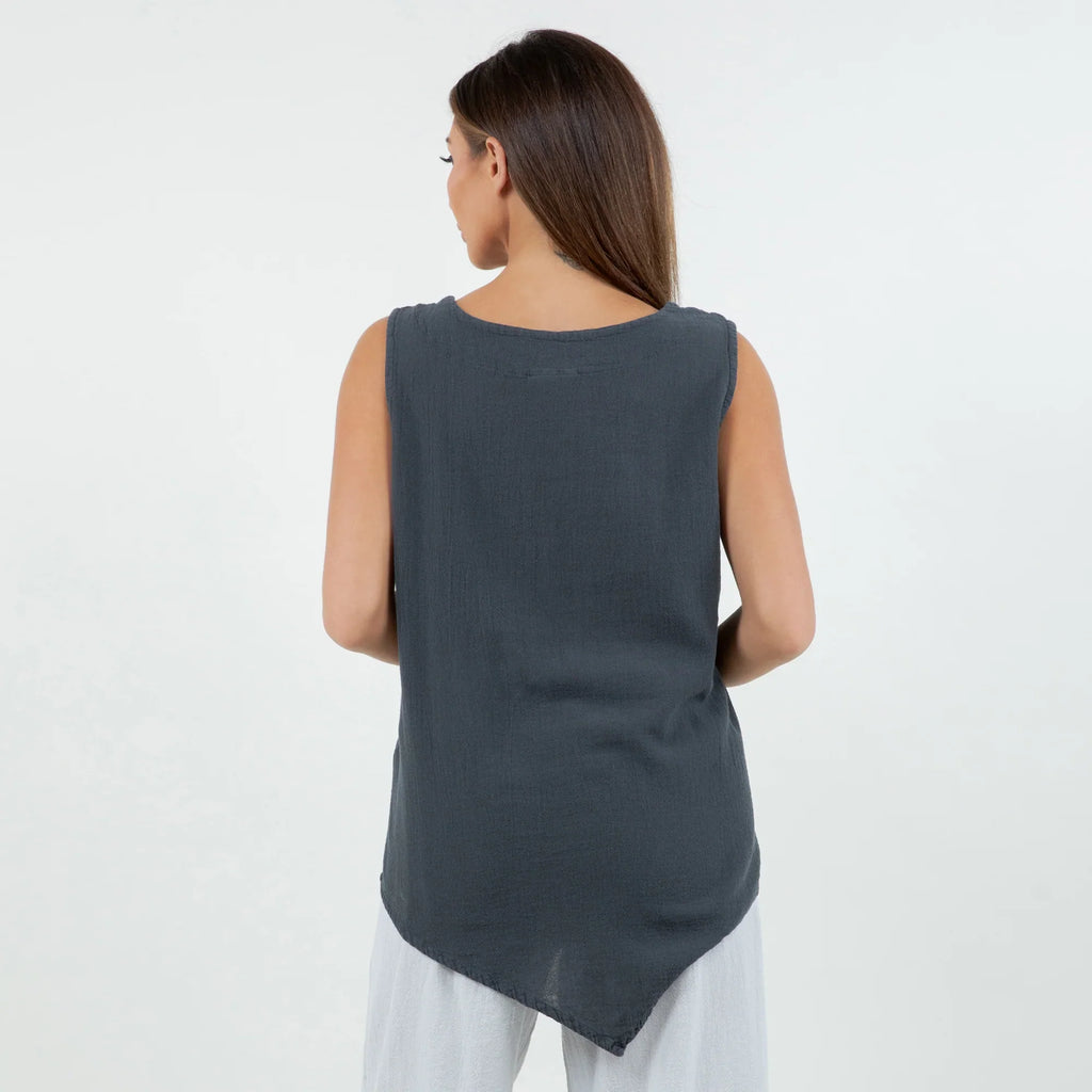 Nancy Top - Favorite Tank Top 100% Cotton Gauze