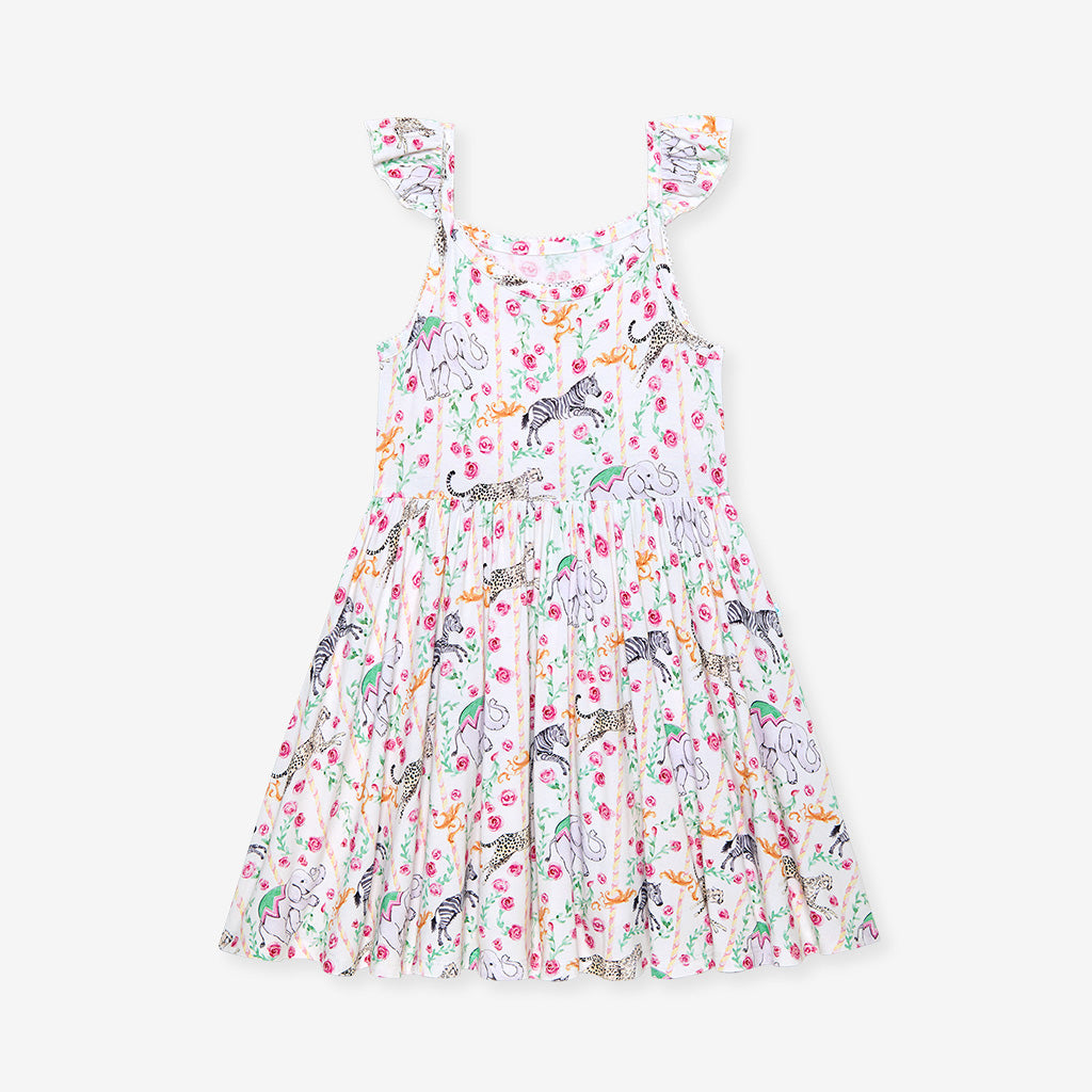 Lyra Ruffled Picot Twirl Dress