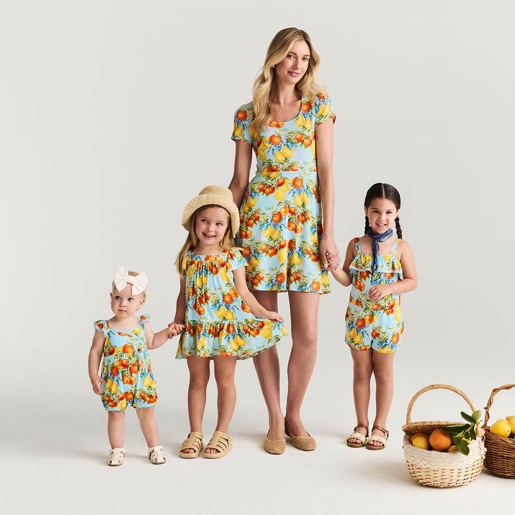 Lucia Square Neck Tiered Dress