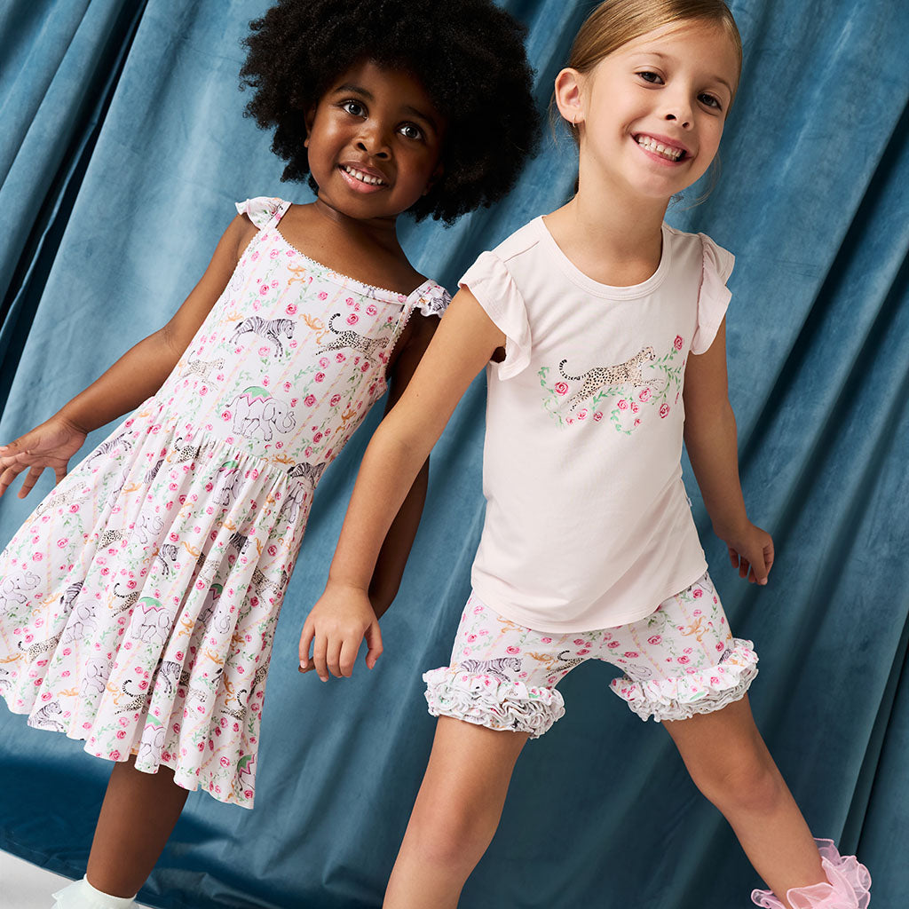 Lyra Ruffled Picot Twirl Dress