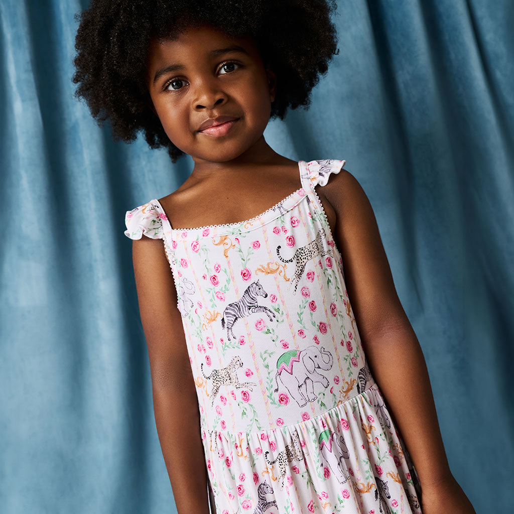 Lyra Ruffled Picot Twirl Dress