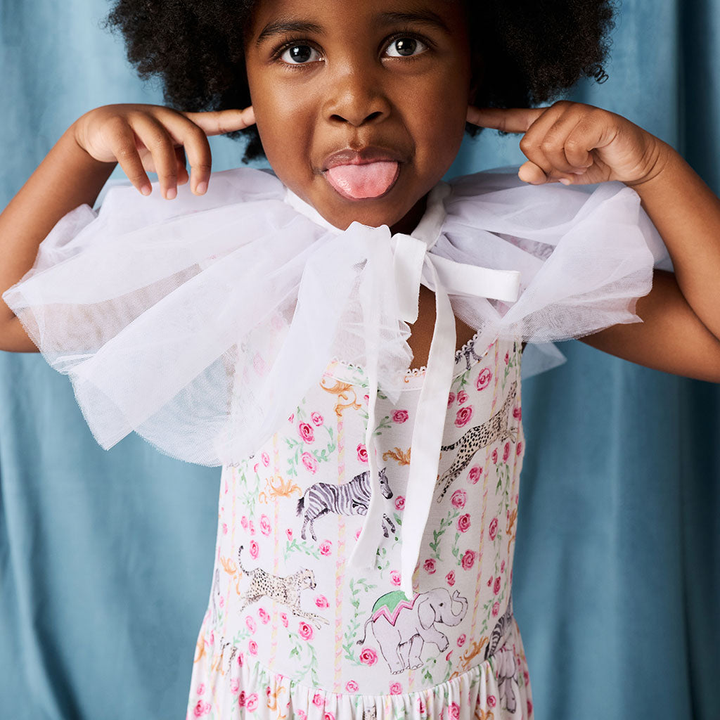 Lyra Ruffled Picot Twirl Dress